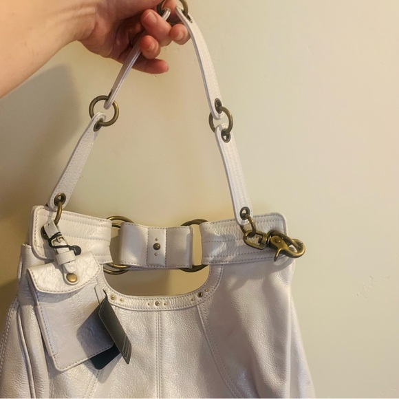 RARE Hayden Harnett White Handbag Mercer Clutch - Picture 5 of 16